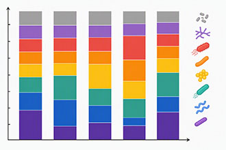 example graph showing microbial load