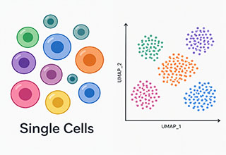 graphic showing a graph example of Single Cells