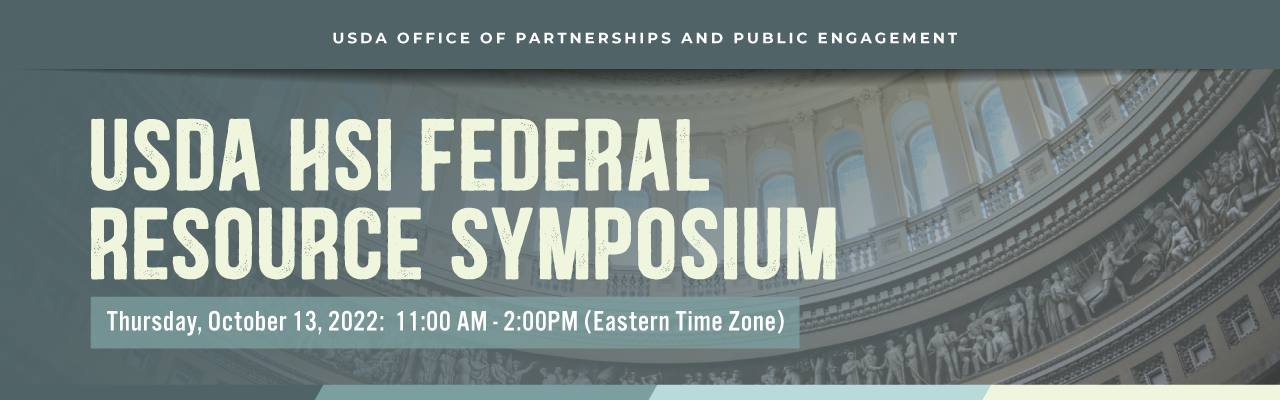 USDA HSI Federal Resource Symposium