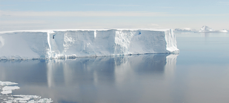 This photo of an iceberg was taken during UTSA professor and sea ice geophysicist Stephen Ackley’s first trip to Antarctica in 2006. Polar warming is one of several focal points for CAMEE’s undergraduate and graduate research. Photo by Ute Kaden